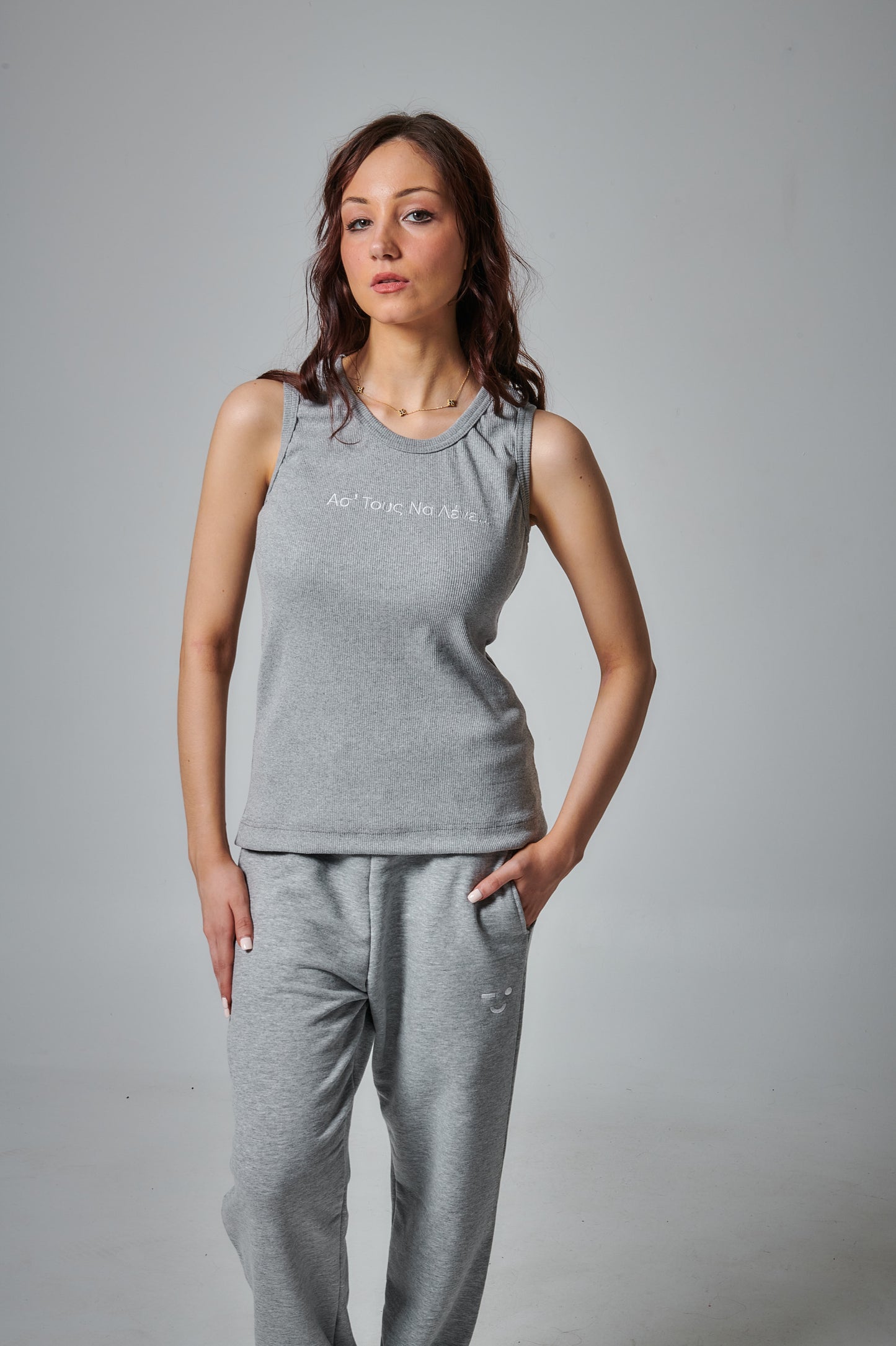 Intactus Rib Γκρι "Ασ' τους να λένε"  Unisex