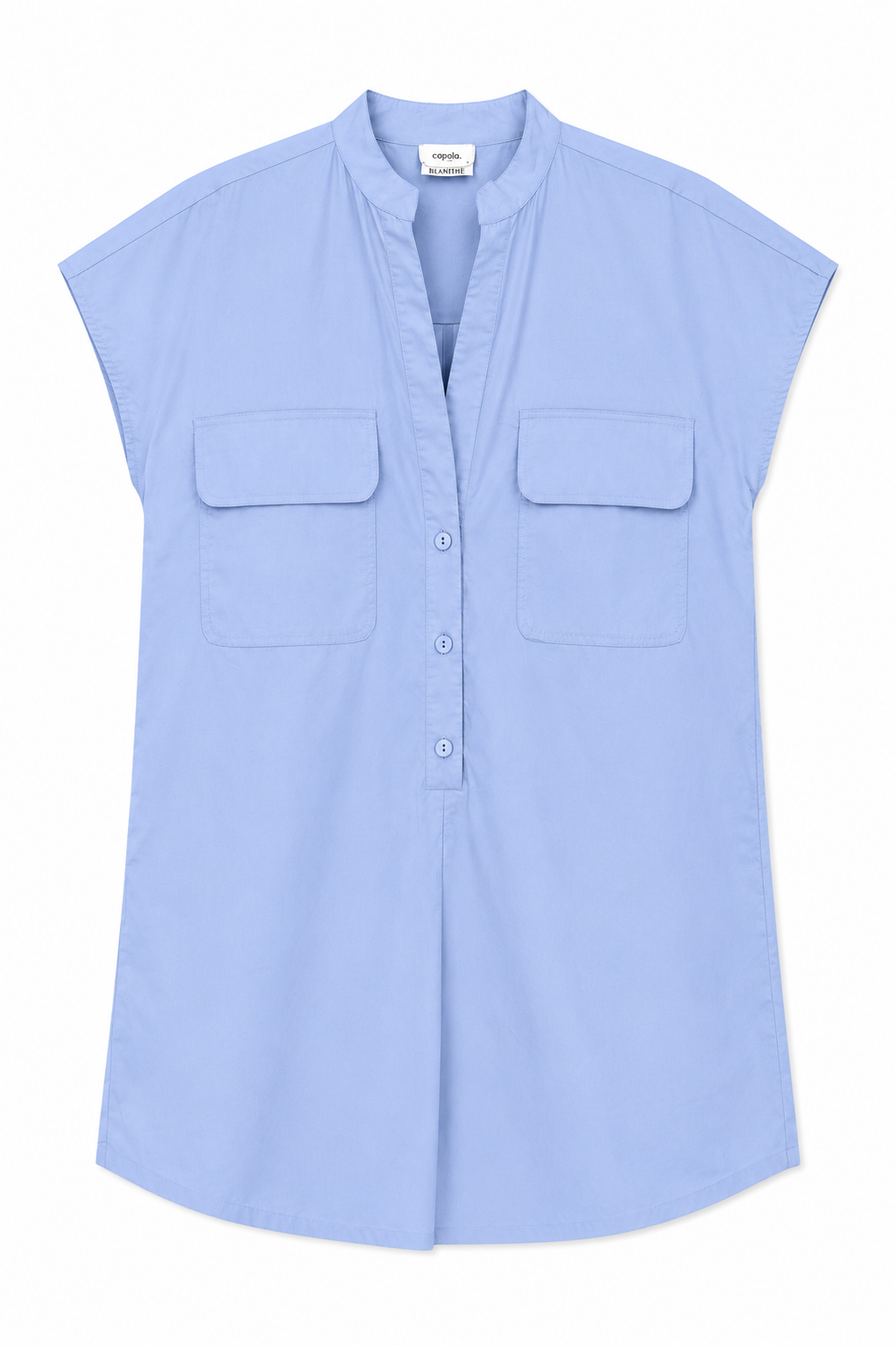 Copula X Blanthe Cotton Sleeveless jumpsuit with Patch Pockets